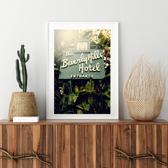 20 x 30 Beverly Hills Hotell Photography Print